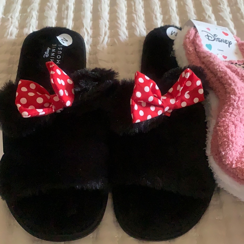 Brand new Disney socks & slippers size Medium